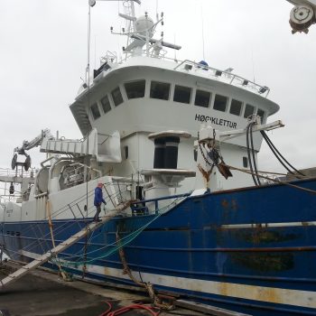 The vessel Høglkettur, which was used for the survey in the Faroe Islands.