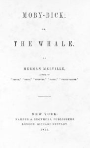 Moby Dick front page