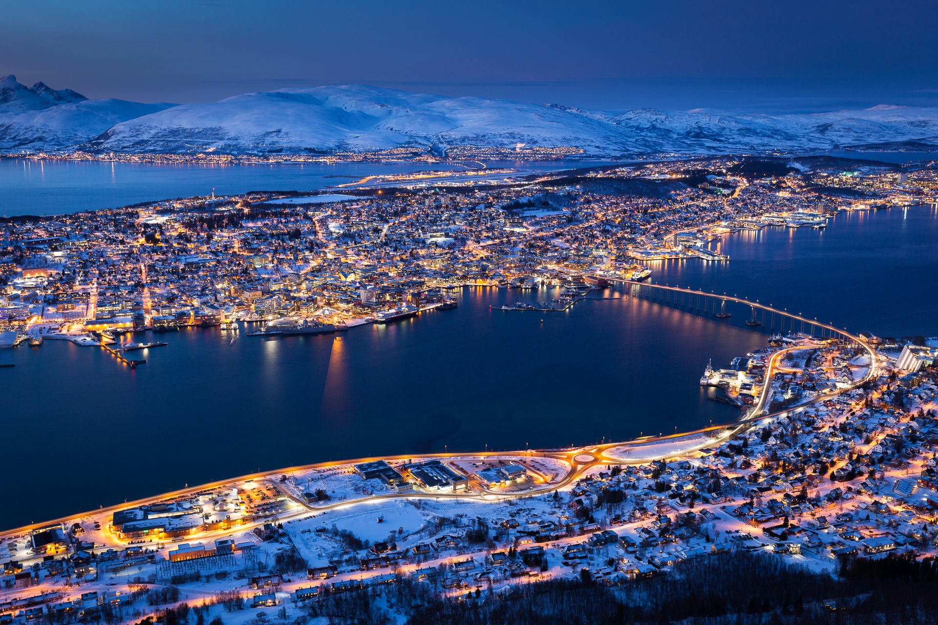 Tromsø at night